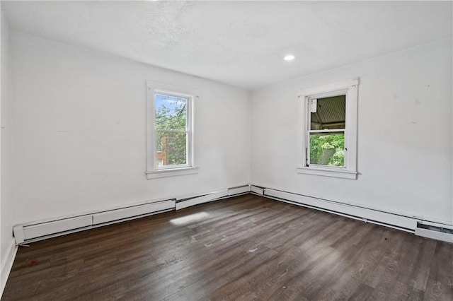 1008 Lowery St, Duquesne, PA 15110 - spare room with plenty of natural light, wood finished floors, and recessed lighting