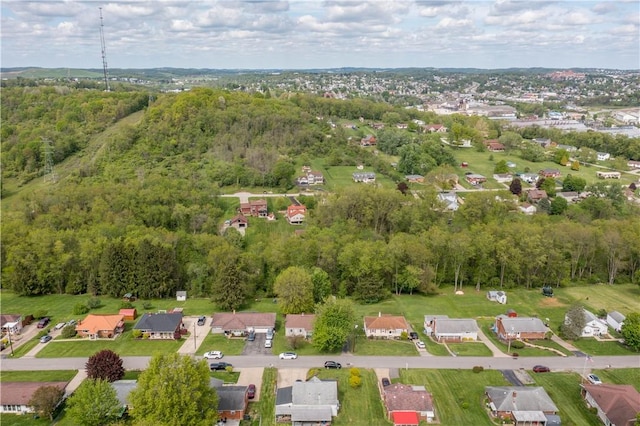 aerial overview of property's location featuring nearby suburban area
