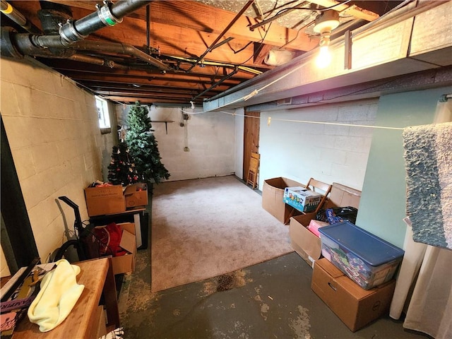 340-342 Columbia Ave, West View, PA 15229 - unfinished basement featuring concrete block wall