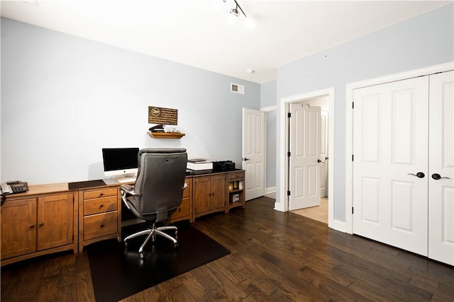 112 Shelton Place Dr, Connoquenessing Boro, PA 16033 - office space with dark wood finished floors and track lighting