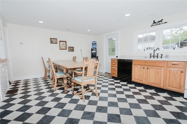 154 E Kittanning St, W/N Mahoning Twps, PA 16256 - dining space with recessed lighting and dark flooring
