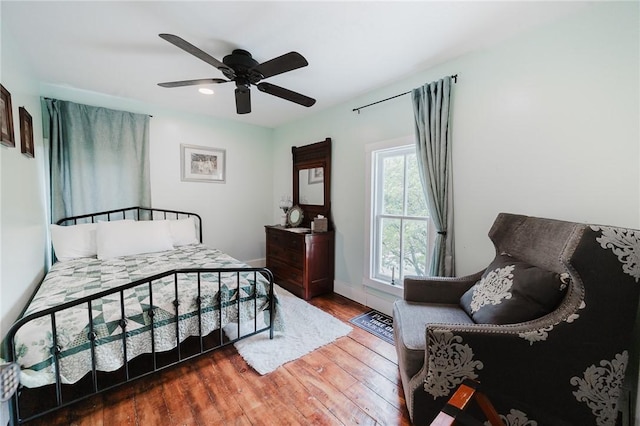 154 E Kittanning St, W/N Mahoning Twps, PA 16256 - bedroom featuring wood finished floors, baseboards, and ceiling fan