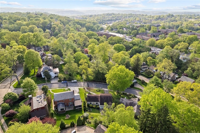 aerial perspective of suburban area
