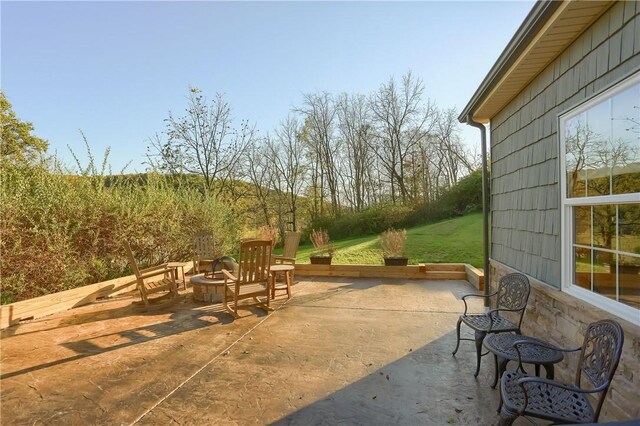 4038 State Route 156, Kiskiminetas Twp, PA 15618 - view of patio with an outdoor fire pit