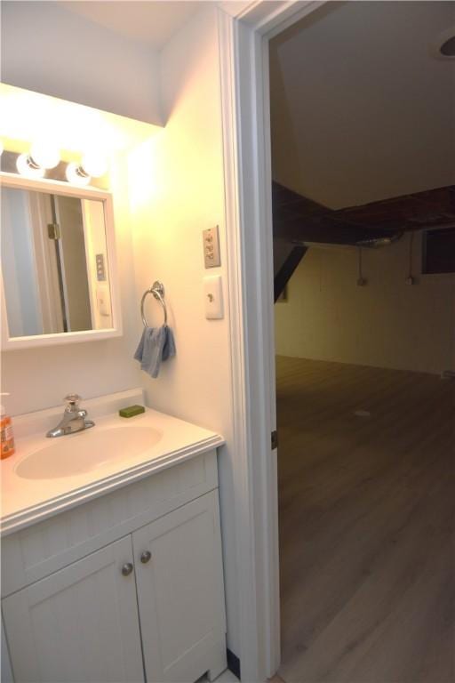 2113 Hillard Rd, Bethel Park, PA 15102 - bathroom featuring vanity and wood finished floors