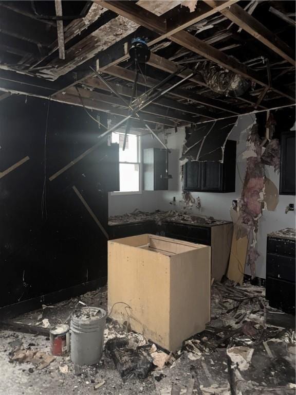 view of basement
