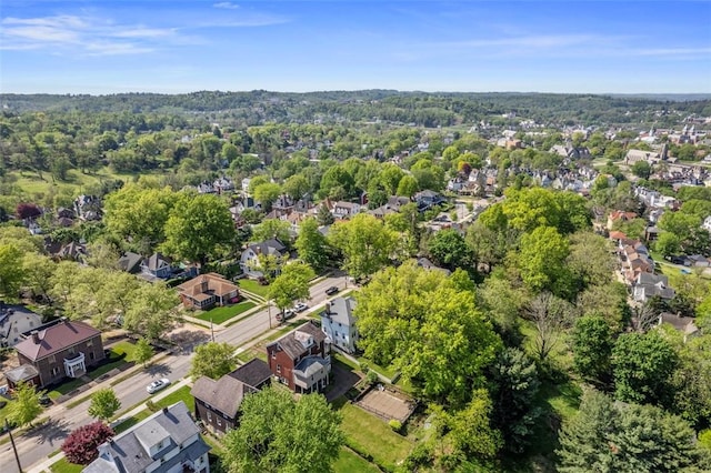 aerial perspective of suburban area