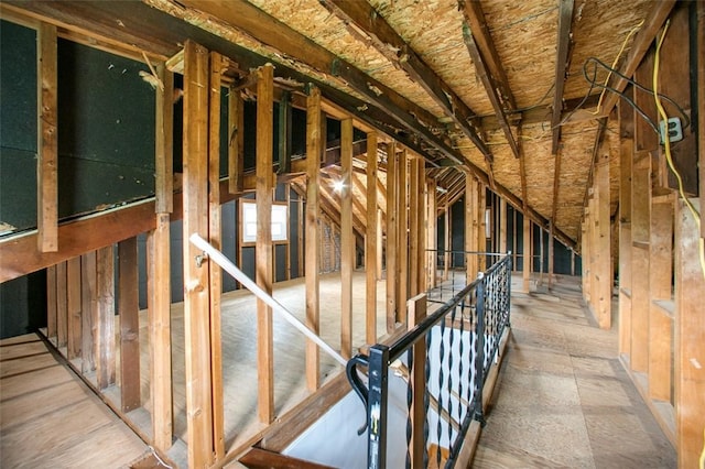 102 Olive Dr, Level Green, PA 15085 - miscellaneous room featuring an upstairs landing and vaulted ceiling
