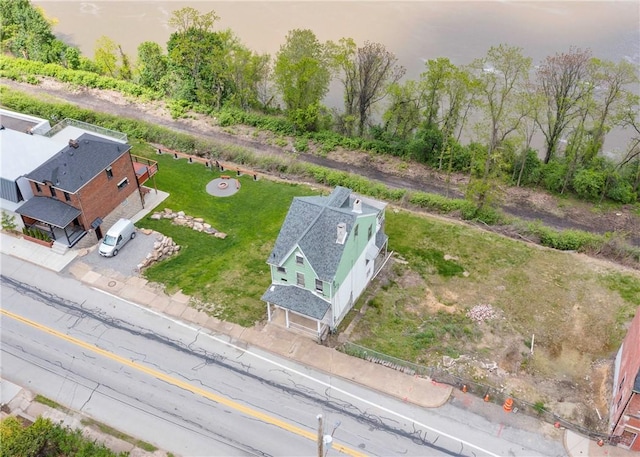 view from above of property