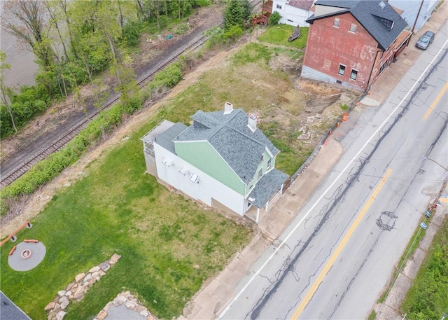 view of subject property