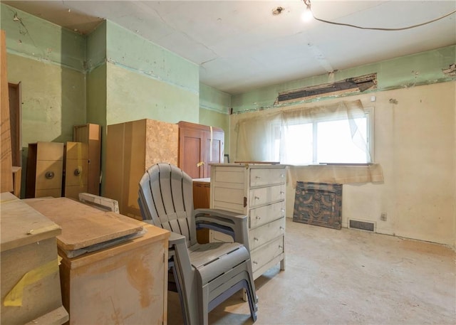 misc room featuring concrete floors