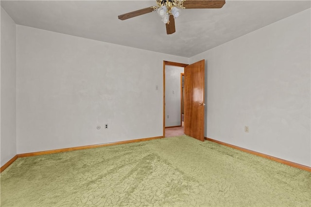 677 Olive St, Mccandless, PA 15237 - carpeted spare room featuring baseboards and a ceiling fan