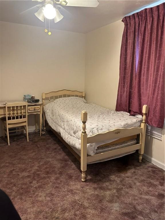 316 Franklin Dr, Peters Twp, PA 15241 - bedroom with carpet flooring, a ceiling fan, and baseboards