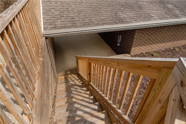 view of stairs