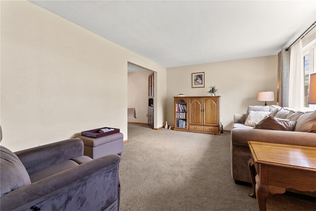 2228 Walton Ave, Overbrook, PA 15210 - living room featuring carpet floors