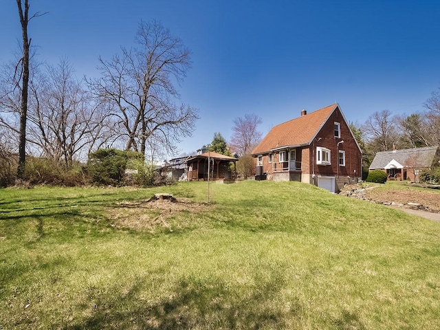 170 Millerstown Culmerville Rd, West Deer, PA 15084 - view of green lawn featuring a garage