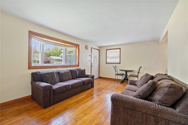 9235 Mary Ave, Mccandless, PA 15237 - living area featuring light wood-style floors and baseboards