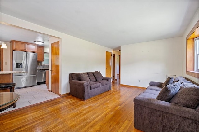 9235 Mary Ave, Mccandless, PA 15237 - living room with light wood finished floors and baseboards