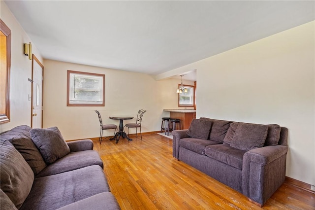 9235 Mary Ave, Mccandless, PA 15237 - living area with light wood-style floors, plenty of natural light, and baseboards