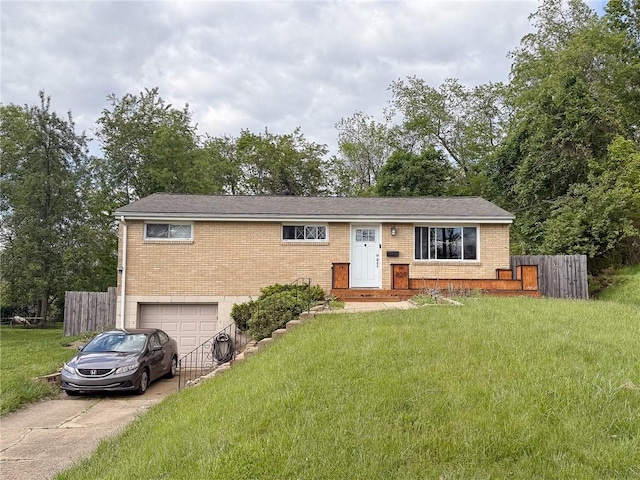 829 Cottonwood Dr, Monroeville, PA 15146 - view of front facade featuring an attached garage, concrete driveway, and brick siding