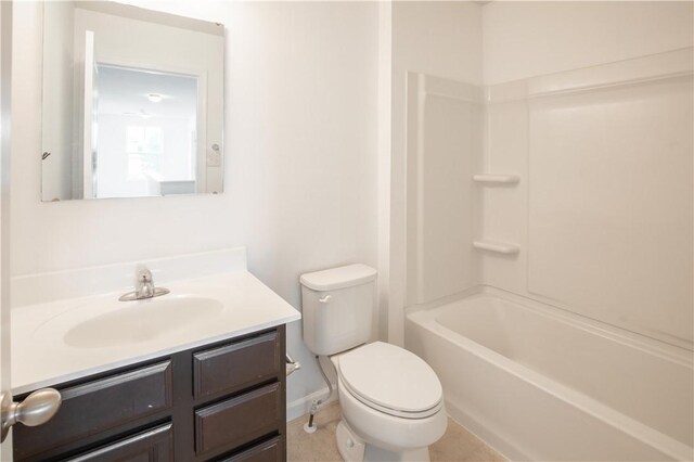 118 Leslie Farms Dr, Connoquenessing Boro, PA 16033 - full bathroom featuring toilet, vanity, and baseboards