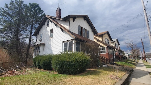 1710 3rd Ave, New Brighton, PA 15066 - view of side of home with a chimney