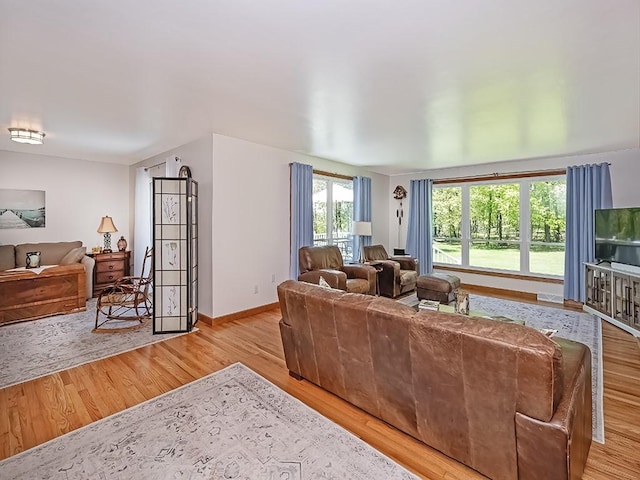 349 Marwood Rd, Winfield Twp, PA 16023 - living room featuring wood finished floors and baseboards