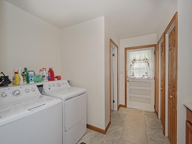 349 Marwood Rd, Winfield Twp, PA 16023 - laundry area with independent washer and dryer and baseboards