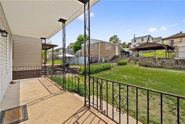 716 Center Ave N, Charleroi, PA 15022 - view of patio with a residential view