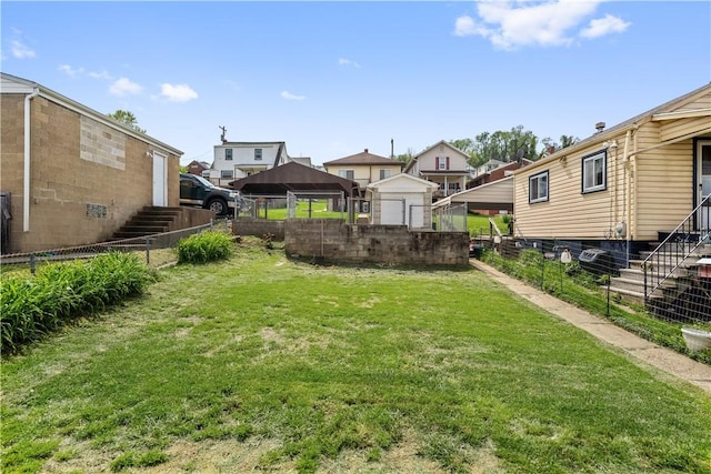 716 Center Ave N, Charleroi, PA 15022 - view of yard featuring a residential view and stairway