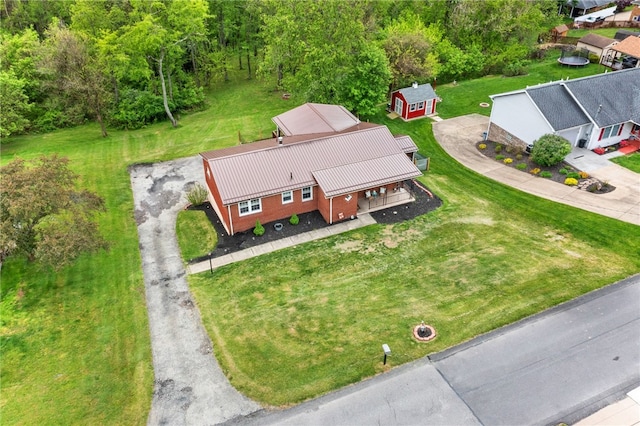 view from above of property