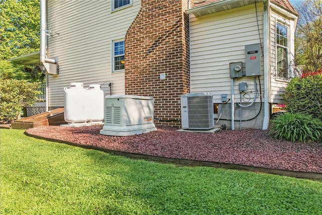9935 Greiser Rd, Conneaut Lake Cra, PA 16316 - rear view of property featuring central air condition unit