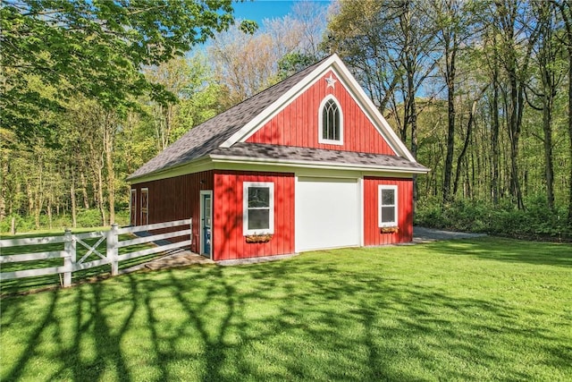 9935 Greiser Rd, Conneaut Lake Cra, PA 16316 - view of outdoor structure with an outdoor structure and a forest view