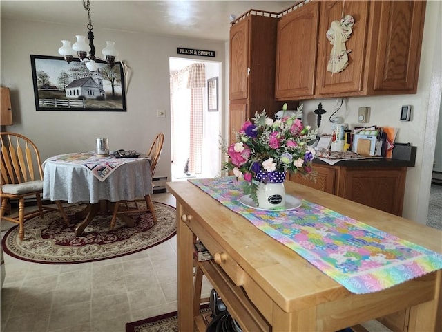 807 W 1st Ave, Derry Twp, PA 15627 - dining space with a chandelier