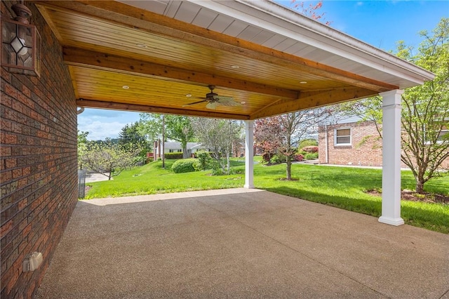 118 Tangelo Dr, Jefferson Hills, PA 15025 - view of patio featuring ceiling fan
