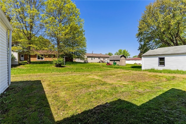 800 Smith Ave, Sharon, PA 16146 - view of grassy yard with an outbuilding and a storage shed