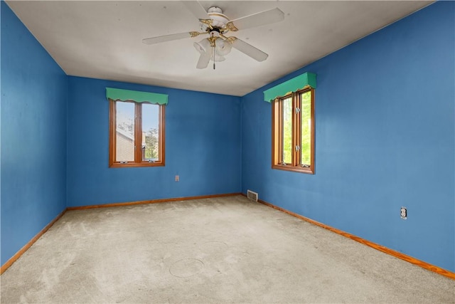 2221 Neish Ave, Hopewell Twp Bea, PA 15001 - carpeted empty room featuring healthy amount of natural light and a ceiling fan