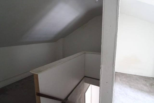 additional living space with lofted ceiling