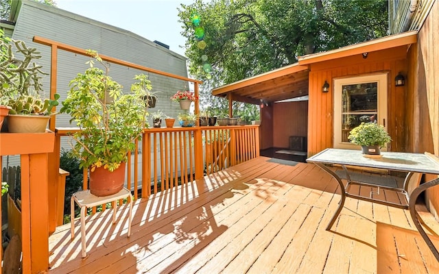 5 Carrie St, Rear, Fineview, PA 15212 - view of wooden deck