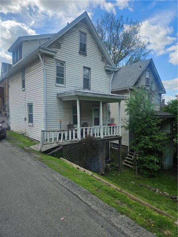 view of front of home with a porch