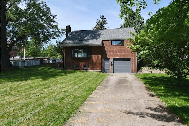 200 Graham St, Sewickley, PA 15143 - view of front of home with a chimney, brick siding, concrete driveway, and a garage