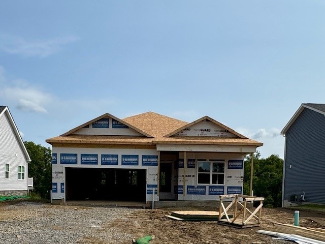 333 Gleneagles Dr, Center Twp But, PA 16001 - property in mid-construction with a garage, driveway, and a porch