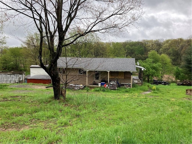 119 Reed Rd, Clearfield Twp, PA 16034 - back of property featuring a forest view