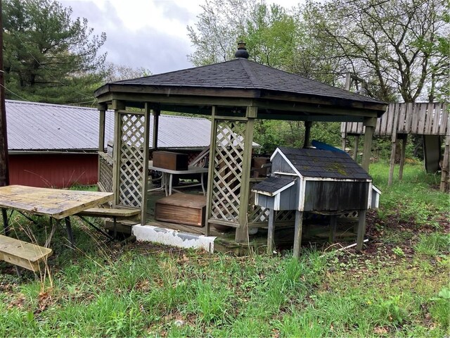 119 Reed Rd, Clearfield Twp, PA 16034 - deck with a gazebo