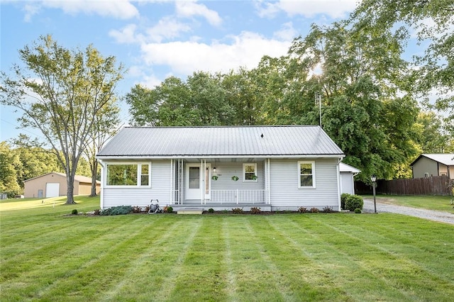 745 N Broad St, Pine Twp Mer, PA 16127 - view of front of house featuring covered porch and metal roof