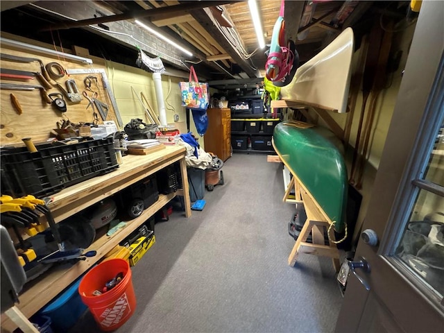 view of storage area