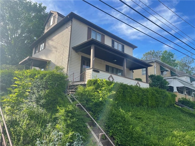 view of side of property
