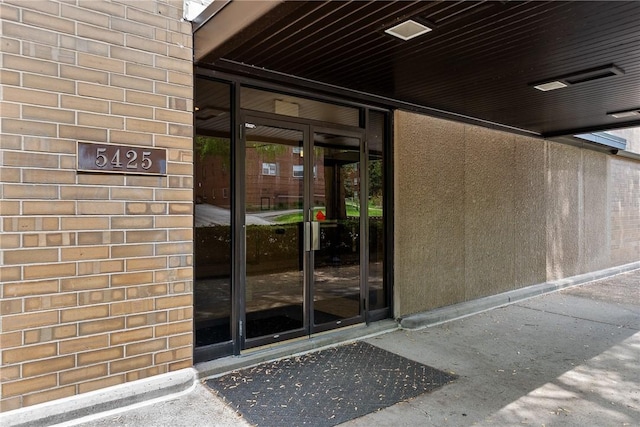 view of exterior entry