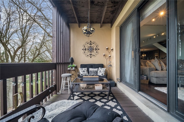 view of balcony