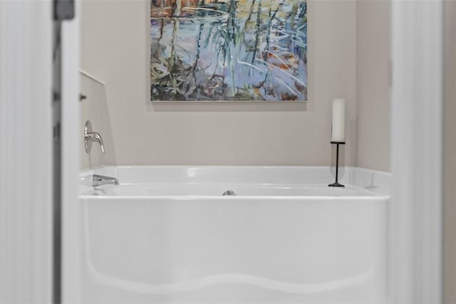 full bathroom featuring a tub to relax in